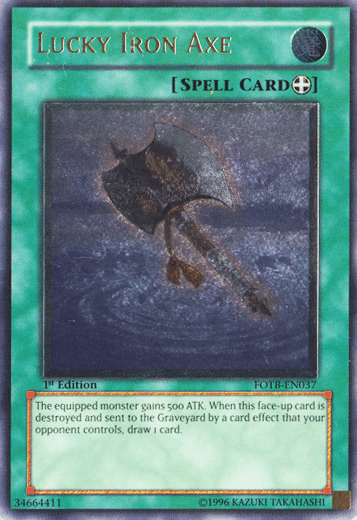 Lucky Iron Axe [FOTB-EN037] Ultimate Rare (ONLINE ORDER ONLY)