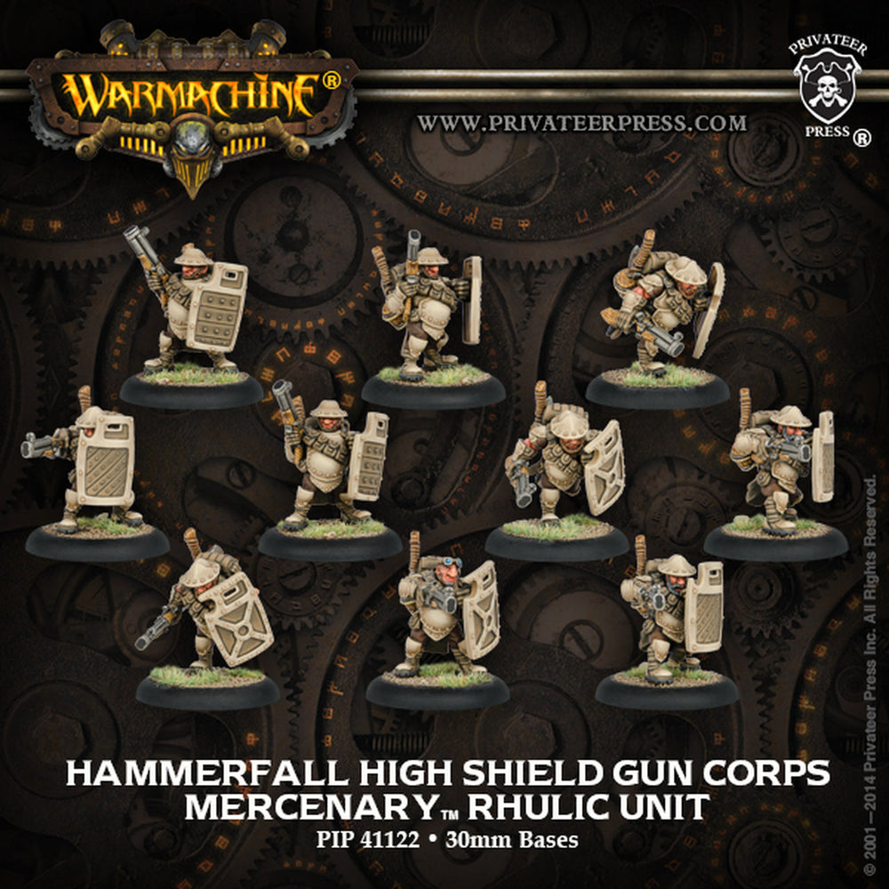 Warmachine: Mercenaries Hammerfall High Shield Gun Corps (ONLINE ORDER ONLY)