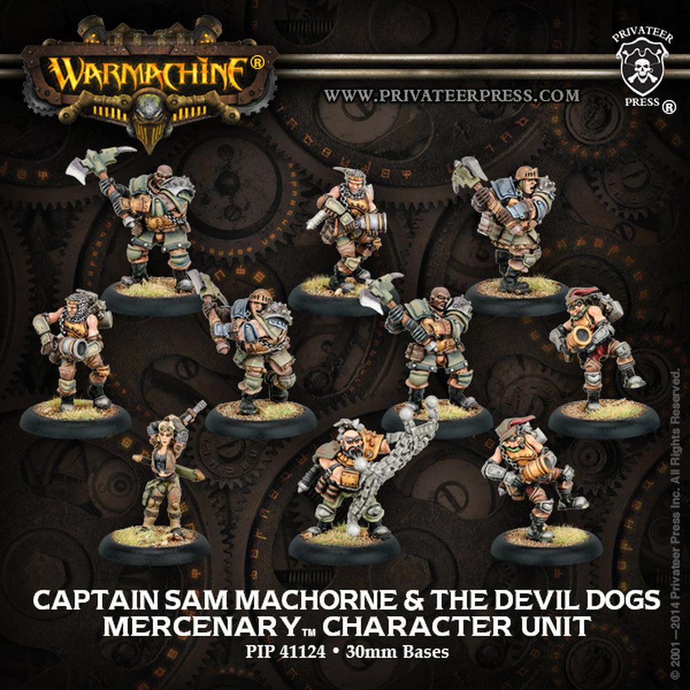 Warmachine: Mercenaries Captain Sam MacHorne & the Devil Dogss (ONLINE ORDER ONLY)