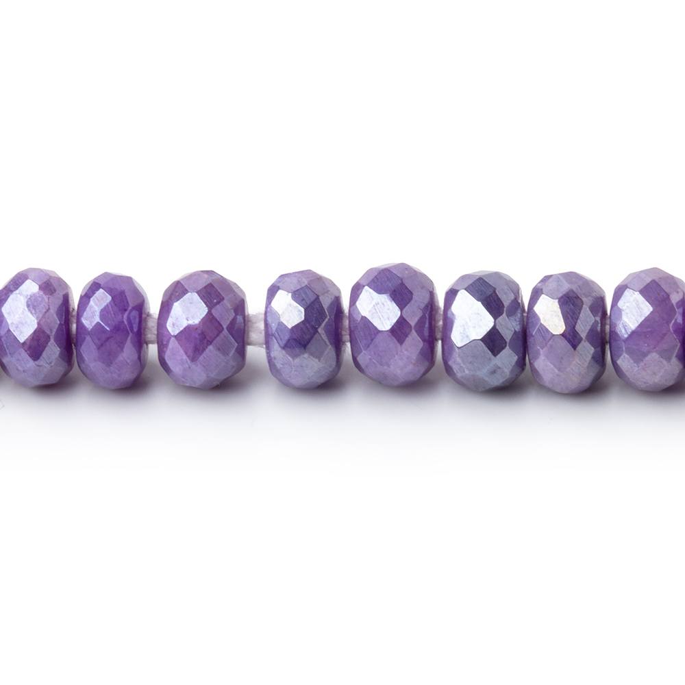 6mm Mystic Purple Moonstone 2mm Large Hole Faceted Rondelles 8 inch 48 Beads (ONLINE ORDER ONLY)