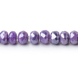 6mm Mystic Purple Moonstone 2mm Large Hole Faceted Rondelles 8 inch 48 Beads (ONLINE ORDER ONLY)
