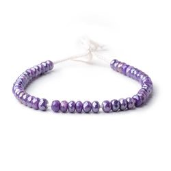 6mm Mystic Purple Moonstone 2mm Large Hole Faceted Rondelles 8 inch 48 Beads (ONLINE ORDER ONLY)