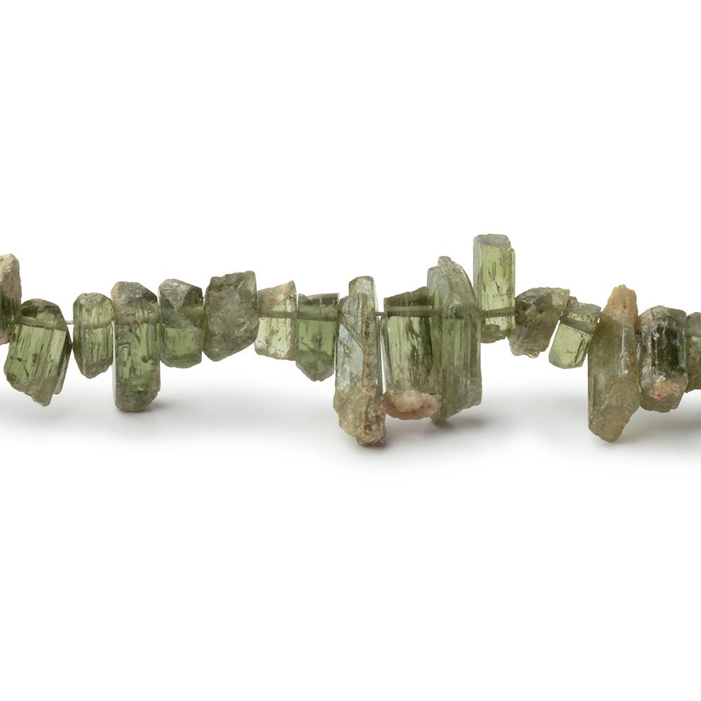 5-11mm Chrome Diopside Top Drilled Natural Crystals 16 inch 127 pieces (ONLINE ORDER ONLY)