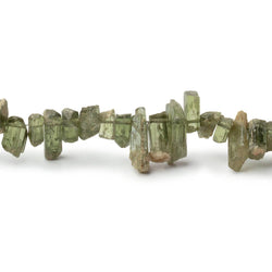 5-11mm Chrome Diopside Top Drilled Natural Crystals 16 inch 127 pieces (ONLINE ORDER ONLY)
