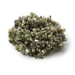 5-11mm Chrome Diopside Top Drilled Natural Crystals 16 inch 127 pieces (ONLINE ORDER ONLY)