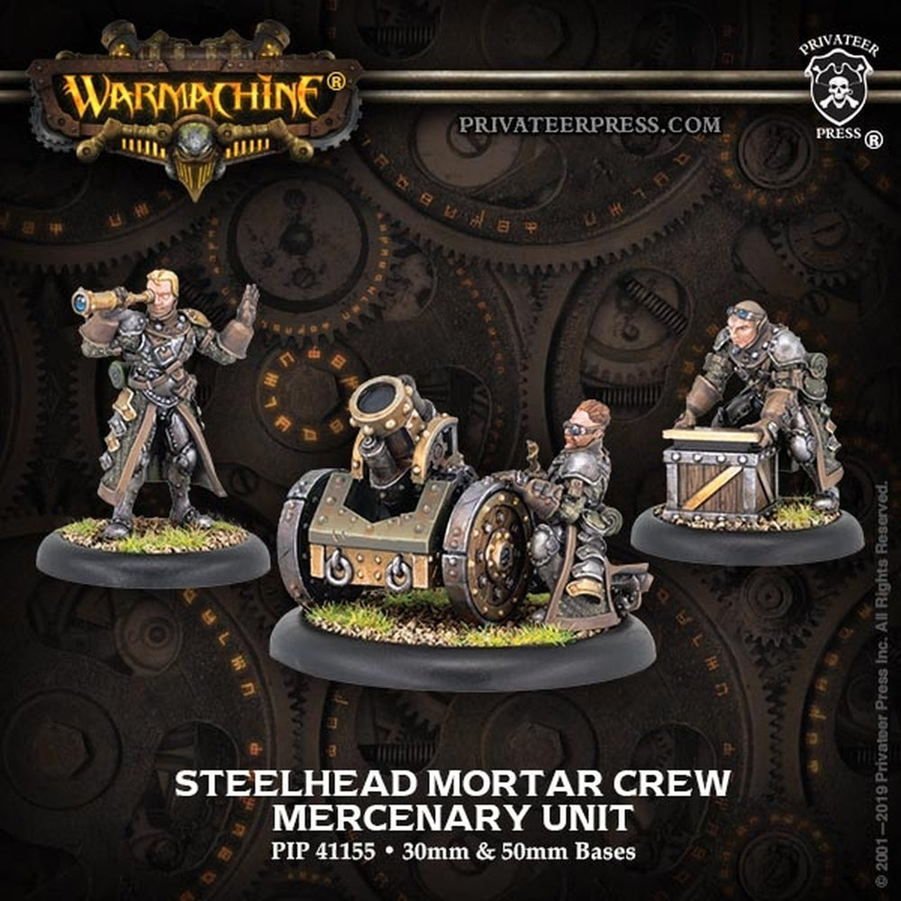 Warmachine: Mercenaries Steelhead Mortar Crew (ONLINE ORDER ONLY)