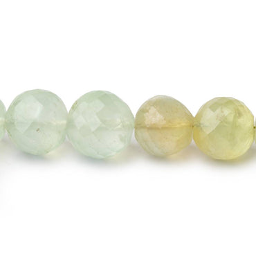 10mm Prehnite Faceted Round Beads 9 inch 24 pieces (ONLINE ORDER ONLY)