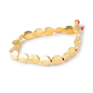 10x8mm 22kt Gold Plated Copper Brushed Oval 8 inch 20 Beads (ONLINE ORDER ONLY)