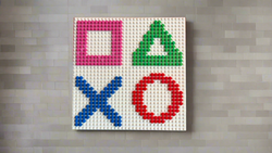 Build it Yourself DIY Kit – PlayStation Icons | Build Your Own Brick Mosaic (32x32 Studs) (ONLINE ORDER ONLY)