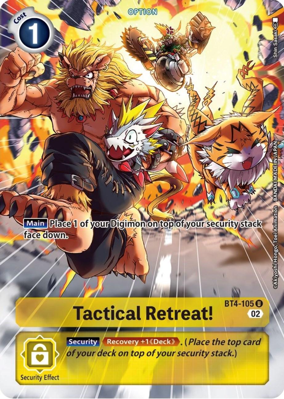 Tactical Retreat! [BT4-105] (Alternate Art) [Starter Deck: Beelzemon Advanced Deck Set] (ONLINE ORDER ONLY)