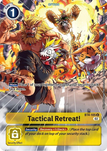 Tactical Retreat! [BT4-105] (Alternate Art) [Starter Deck: Beelzemon Advanced Deck Set] (ONLINE ORDER ONLY)