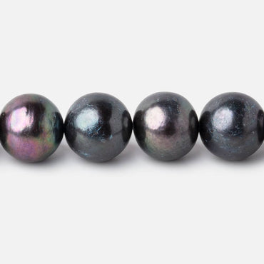 10x9mm Peacock Off Round Freshwater Pearls 15.5 inch 41 pieces (ONLINE ORDER ONLY)