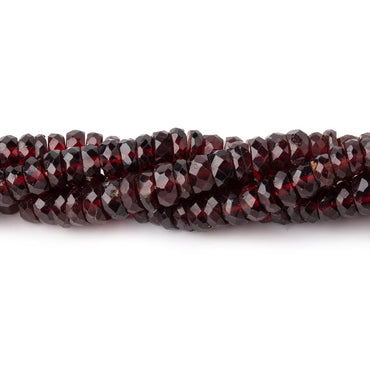 4.5-5.5mm Mozambique Garnet Faceted Heishi Beads 16 inch 175 pieces (ONLINE ORDER ONLY)