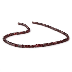 4.5-5.5mm Mozambique Garnet Faceted Heishi Beads 16 inch 175 pieces (ONLINE ORDER ONLY)