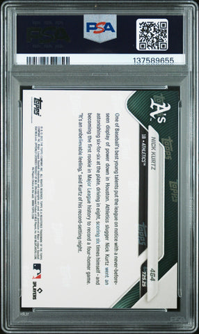 Graded 2025 Topps Now Nick Kurtz #464 Rookie RC Baseball Card PSA 10 Gem Mint (ONLINE ORDER ONLY)