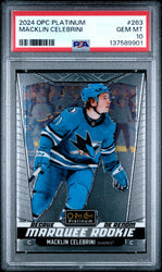 Graded 2024 O-Pee-Chee Platinum Macklin Celebrini #263 Rookie RC Hockey Card PSA 10 Gem Mint (ONLINE ORDER ONLY)