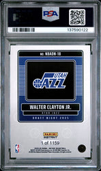 Graded 2025 Panini Instant Walter Clayton Jr. #18 Draft Night Rookie RC Basketball Card PSA 10 Gem Mint (ONLINE ORDER ONLY)