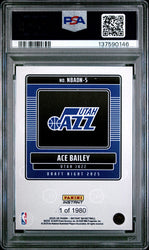 Graded 2025 Panini Instant Ace Bailey #5 Draft Night Rookie RC Basketball Card PSA 9 Mint (ONLINE ORDER ONLY)