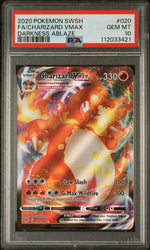 Graded 2020 PKM Sword & Shield Darkness Ablaze #020 Fa/Charizard Vmax Darkness Ablaze Trading Card Game PSA 10 Gem Mint