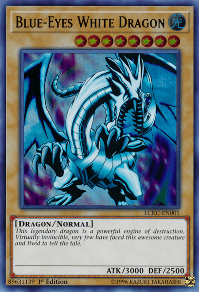 Blue-Eyes White Dragon (Version 1) [LCKC-EN001] Ultra Rare (ONLINE ORDER ONLY)