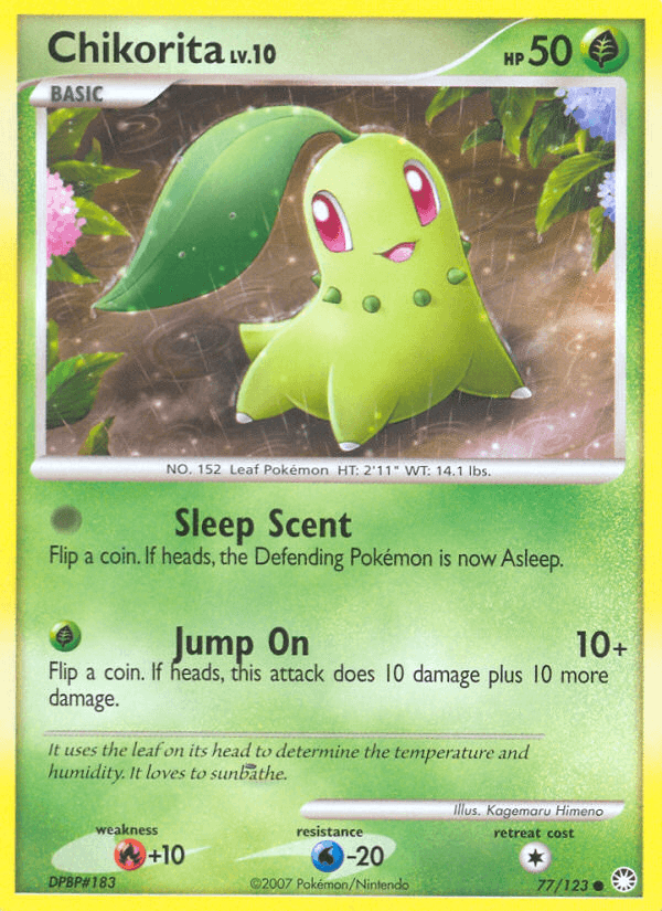 Chikorita (77/123) [Diamond & Pearl: Mysterious Treasures] (Online Only)