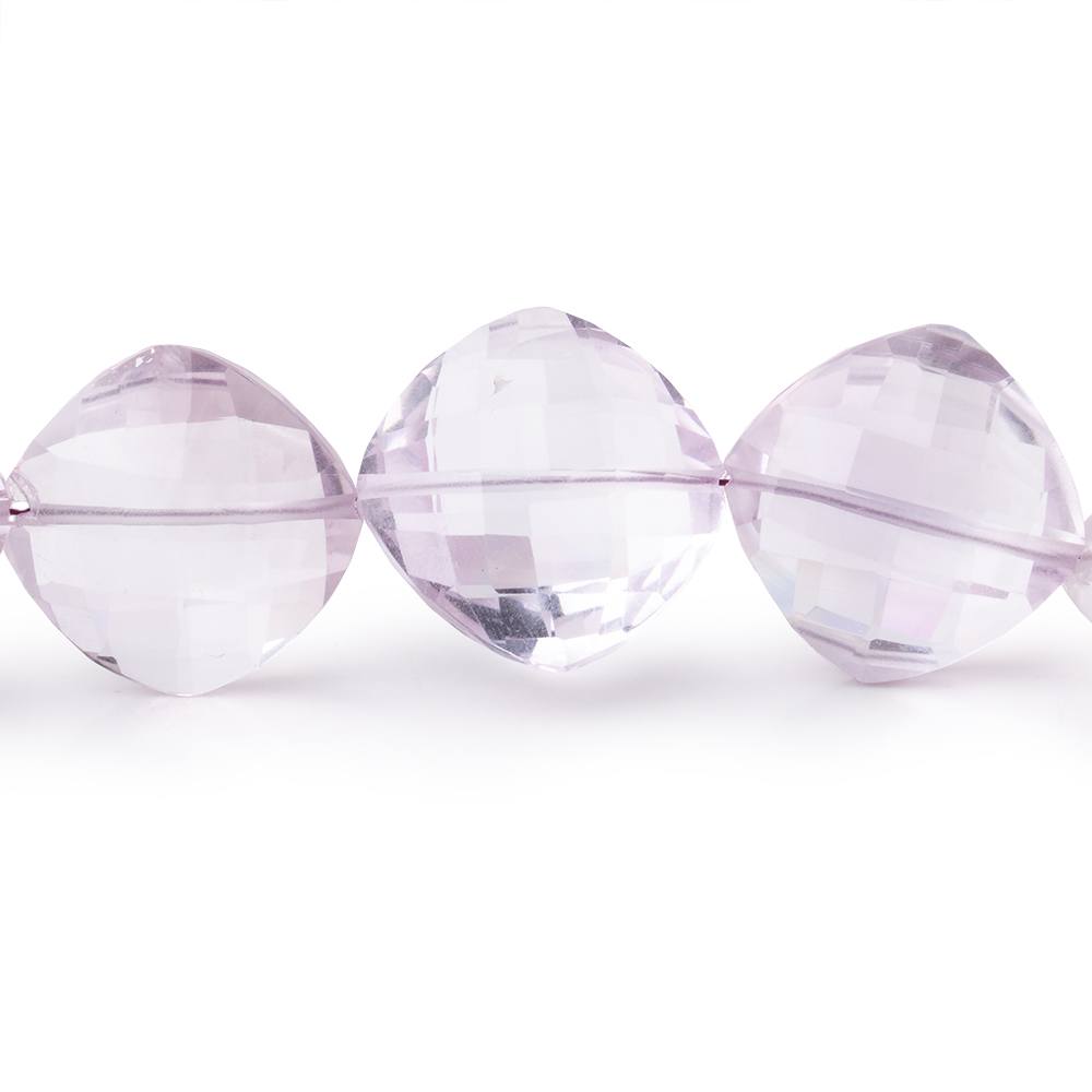 11-14mm Pink Amethyst Faceted Pillow Beads 18 inch 34 pieces (ONLINE ORDER ONLY)