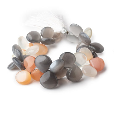 12-14mm Multi Color Moonstone Plain Heart Beads 8 inch 42 pieces (ONLINE ORDER ONLY)