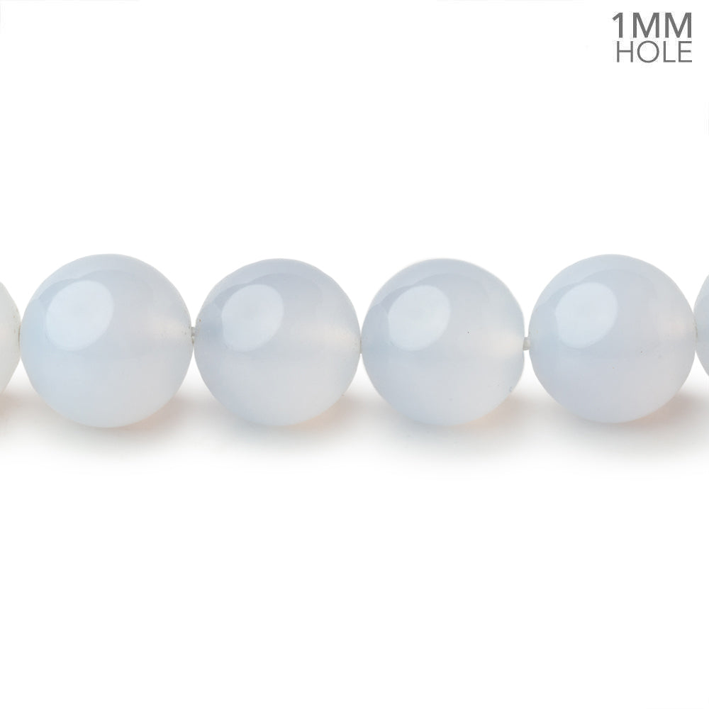 12mm Turkish Blue Chalcedony Plain Round Beads 15.5 inch 32 pieces