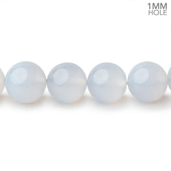 12mm Turkish Blue Chalcedony Plain Round Beads 15.5 inch 32 pieces