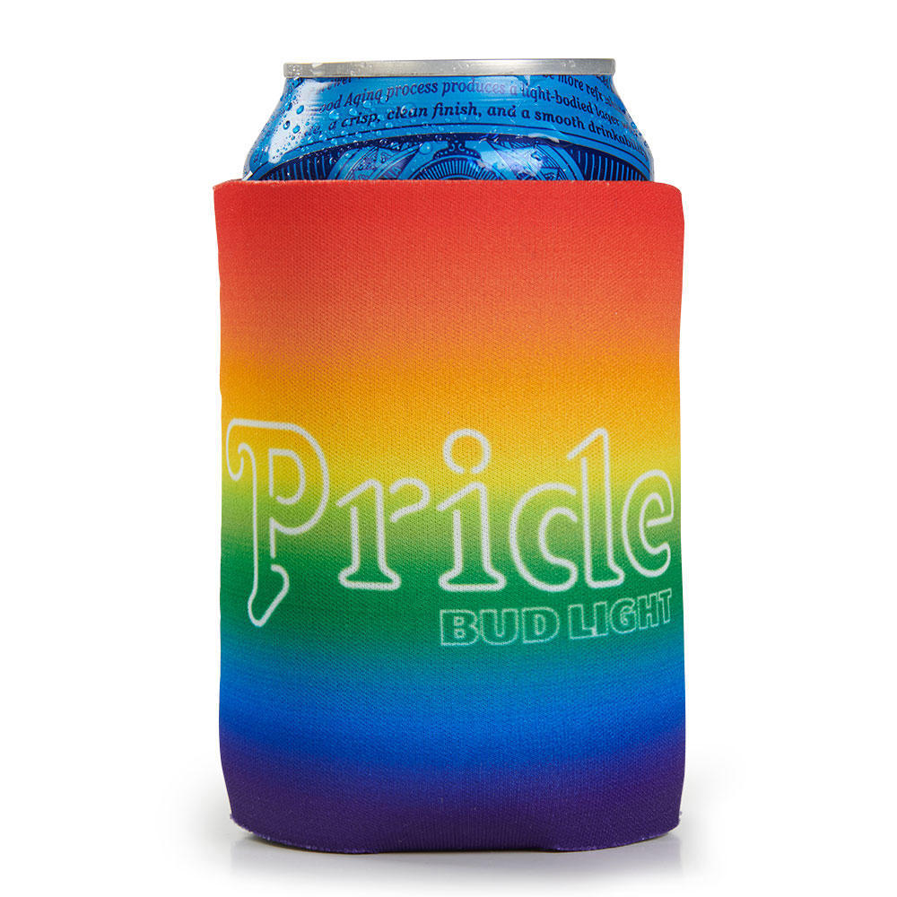 Bud Light Pride Cooler Fits 12 oz Aluminum Can Coozie Rainbow (Online Only)