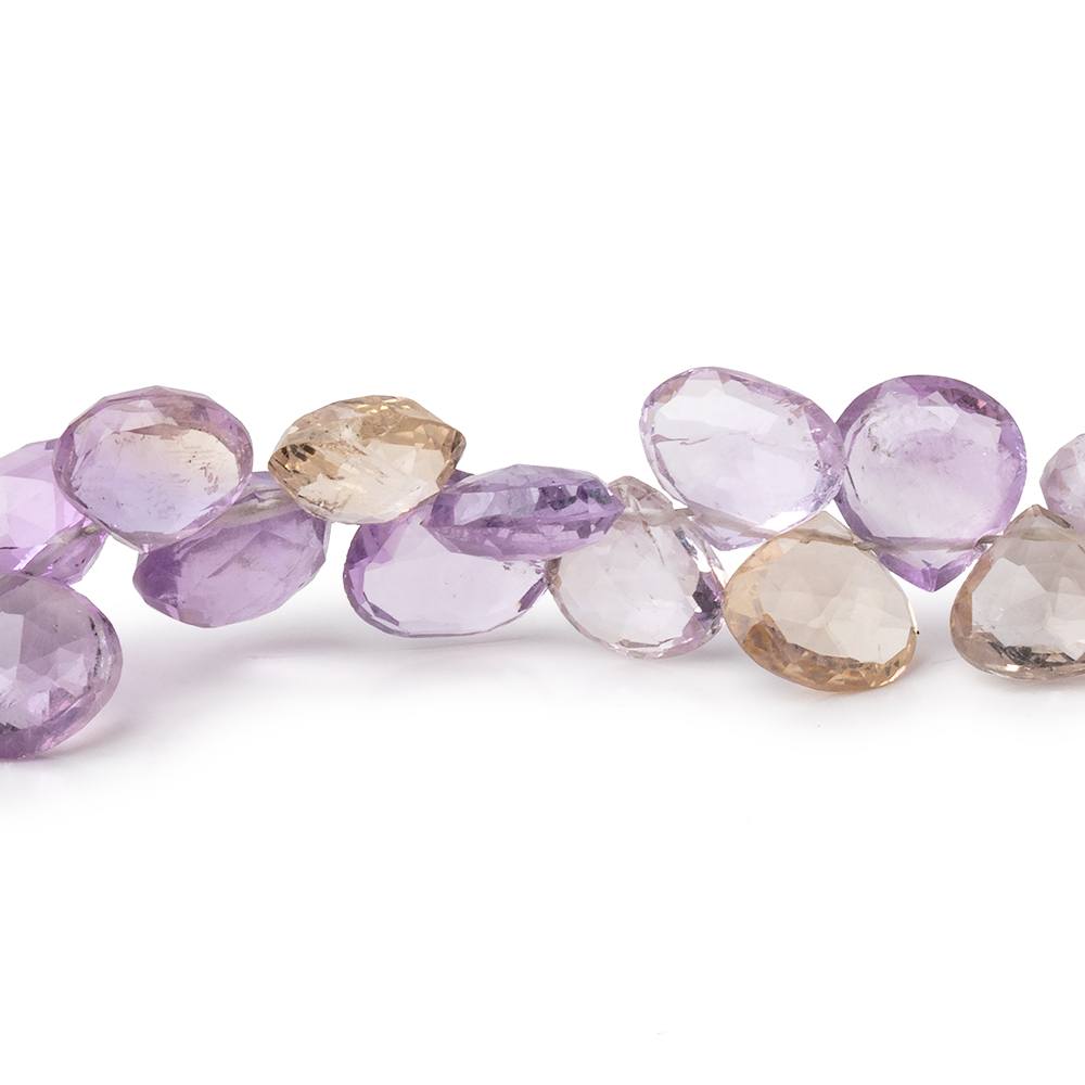 5.5-6.5mm Ametrine Faceted Heart Beads 8 inch 55 pieces (ONLINE ORDER ONLY)