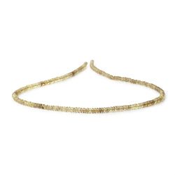 3.5mm Bi-Color Quartz Faceted Rondelle 15.5 Inch 230 Beads (ONLINE ORDER ONLY)