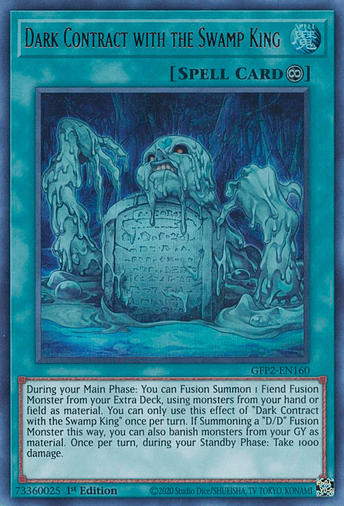 Dark Contract with the Swamp King [GFP2-EN160] Ultra Rare (ONLINE ORDER ONLY)