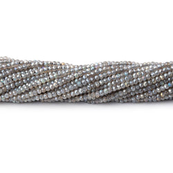2mm Mystic Labradorite Micro Faceted Rondelle Beads 13 inch 200 pieces (ONLINE ORDER ONLY)