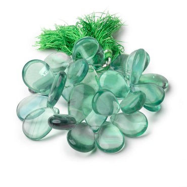 17x12-23x15mm Fluorite Plain Pear Beads 6.5 inch 27 pieces (ONLINE ORDER ONLY)