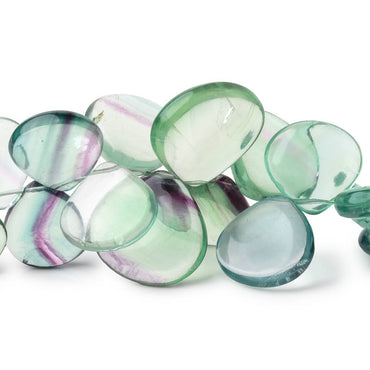 11-20mm Fluorite plain heart beads 7 inch 30 pieces (ONLINE ORDER ONLY)