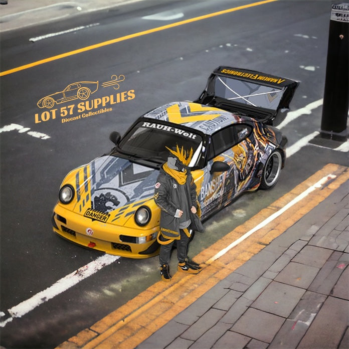 Cool Car Porsche RWB 964 BANSHEE MECHA Livery Figure Version 1:64 (ONLINE ORDER ONLY)