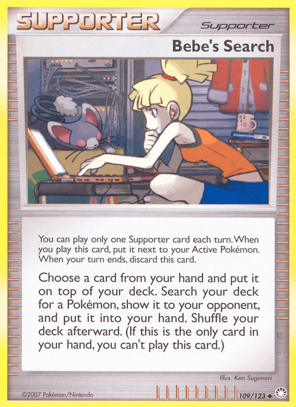 Bebe's Search (109/123) [Diamond & Pearl: Mysterious Treasures] (Online Only)
