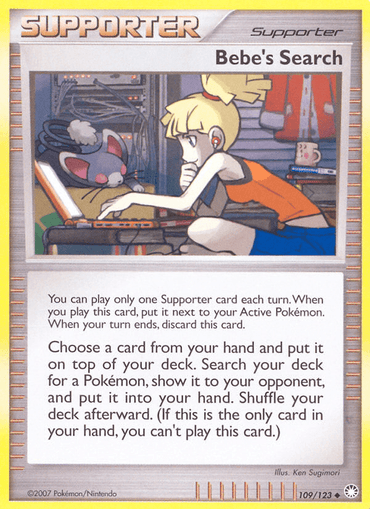 Bebe's Search (109/123) [Diamond & Pearl: Mysterious Treasures] (Online Only)
