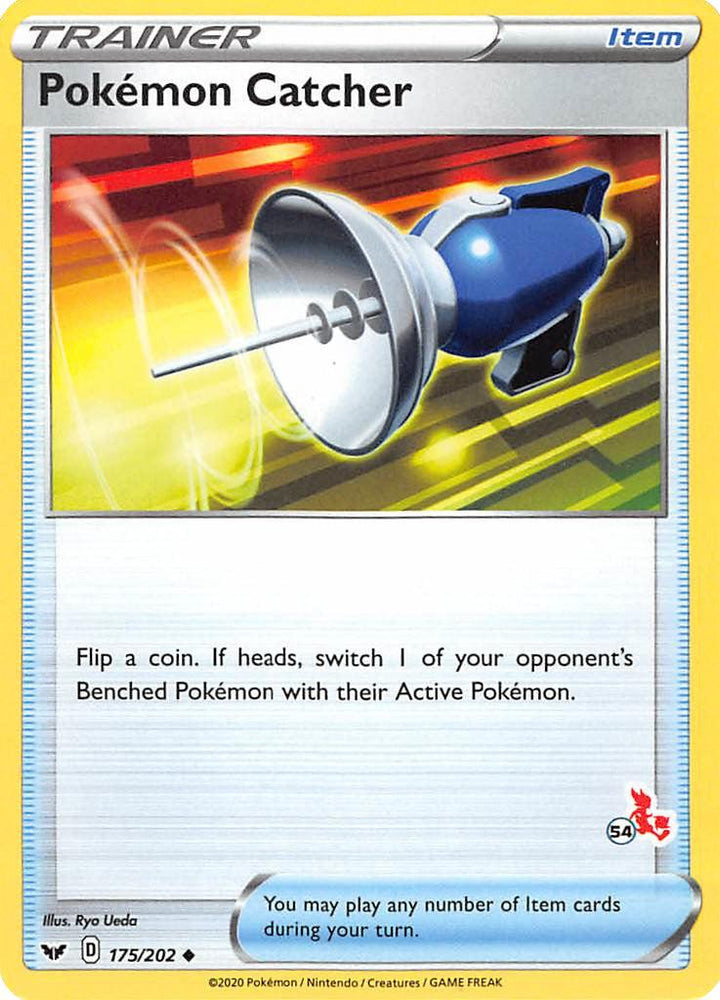 Pokemon Catcher (175/202) (Cinderace Stamp #54) [Battle Academy 2022] (Online Only)