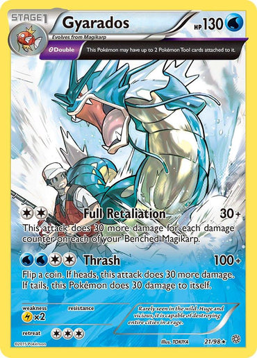 Gyarados (21/98) (Cosmos Holo) (Theme Deck Exclusive) [XY: Ancient Origins] (Online Only)