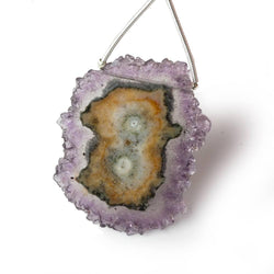 41x32mm Amethyst Solar Quartz Stalactite Crystal Focal Bead 1 piece (ONLINE ORDER ONLY)