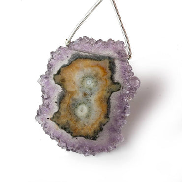 41x32mm Amethyst Solar Quartz Stalactite Crystal Focal Bead 1 piece (ONLINE ORDER ONLY)