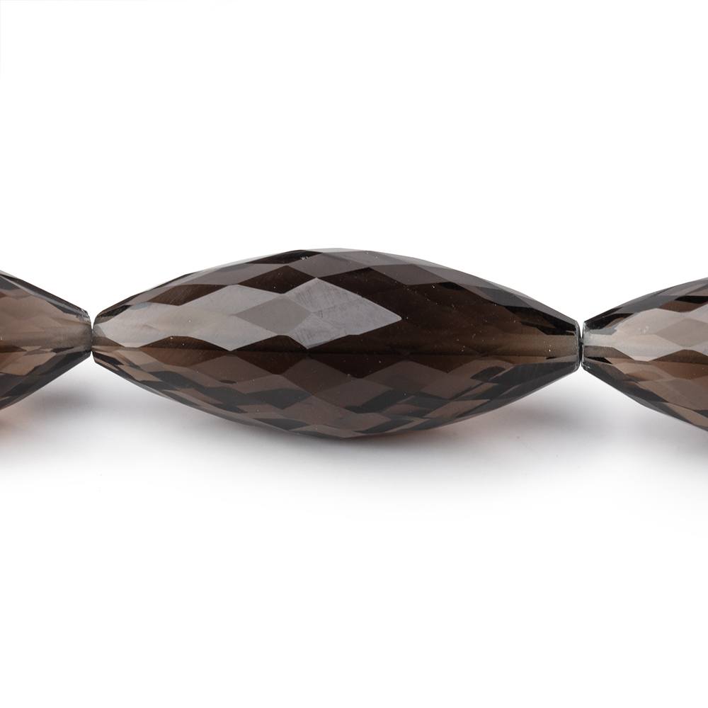 25x10-31x12mm Smoky Quartz Faceted Marquise Beads 16 inch 14 pieces (ONLINE ORDER ONLY)