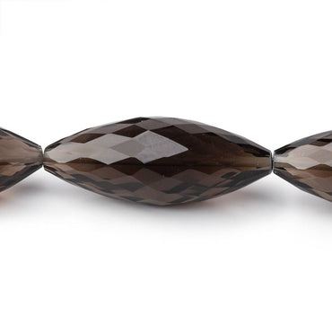 25x10-31x12mm Smoky Quartz Faceted Marquise Beads 16 inch 14 pieces (ONLINE ORDER ONLY)