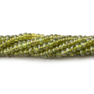 3-4mm Idocrase Faceted Rondelle Beads 14.5 inch 126 pieces AA (ONLINE ORDER ONLY)
