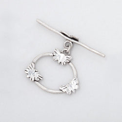 21x26mm Antiqued Sterling Silver Oval Butterfly Toggle 1 piece (ONLINE ORDER ONLY)