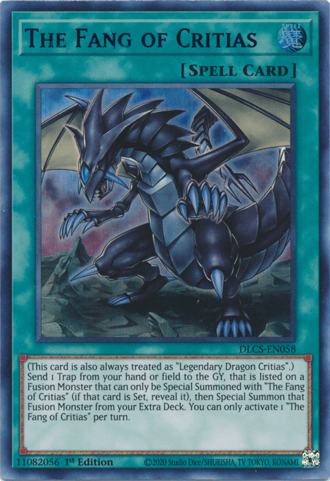 The Fang of Critias (Blue) [DLCS-EN058] Ultra Rare (ONLINE ORDER ONLY)