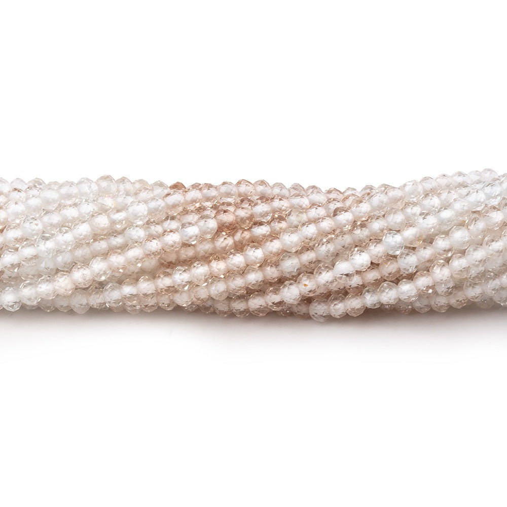 2.5mm Shaded Topaz Micro Faceted Rondelle Beads 13 inch 154 pieces AA (ONLINE ORDER ONLY)