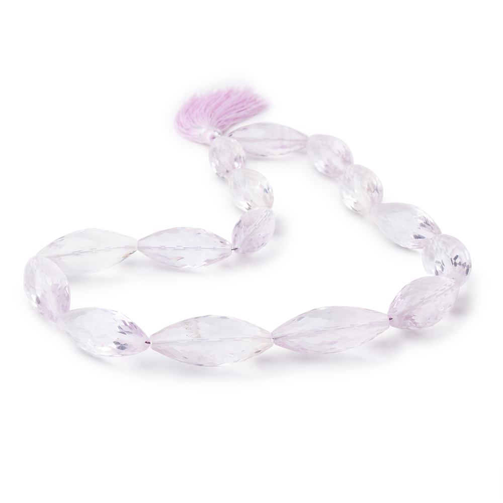 23-30mm Pink Amethyst Faceted Marquise Beads 15 inch 15 beads AA Grade (ONLINE ORDER ONLY)